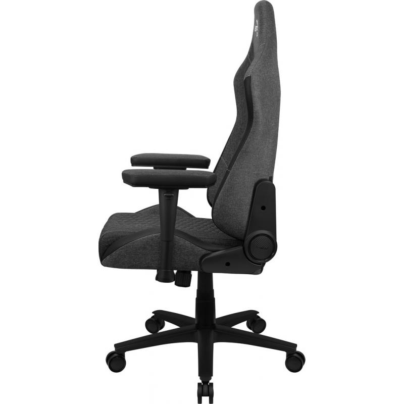 Aerocool CROWNASHBK, Silla Gaming Ergonómica, Cojines Ajustables, Tecnología AeroWeave, Negro
