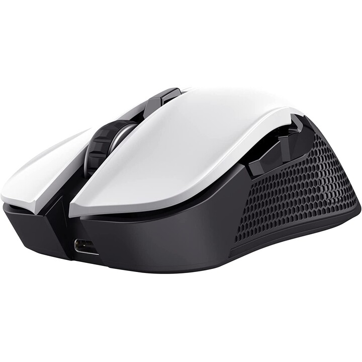 Trust Gaming GXT 923W YBAR Souris de jeu sans fil/Batterie rechargeable/Jusqu à 7200 DPI/Blanc