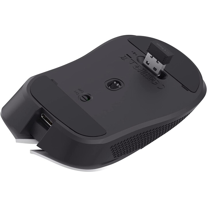 Ratón Gaming Inalámbrico Trust Gaming GXT 923W YBAR/ Batería recargable/ Hasta 7200 DPI/ Blanco