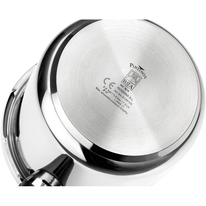 Pressure Cooker Bra Vitesse A185100/ Ø20cm/ 3L/ Stainless Steel/ Suitable for Induction