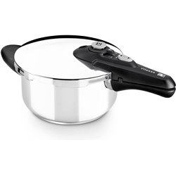 Sutiã Panela de Pressão Vitesse A185101/ Ø22cm/ 4L/ Aço Inoxidável/ Adequado para Indução