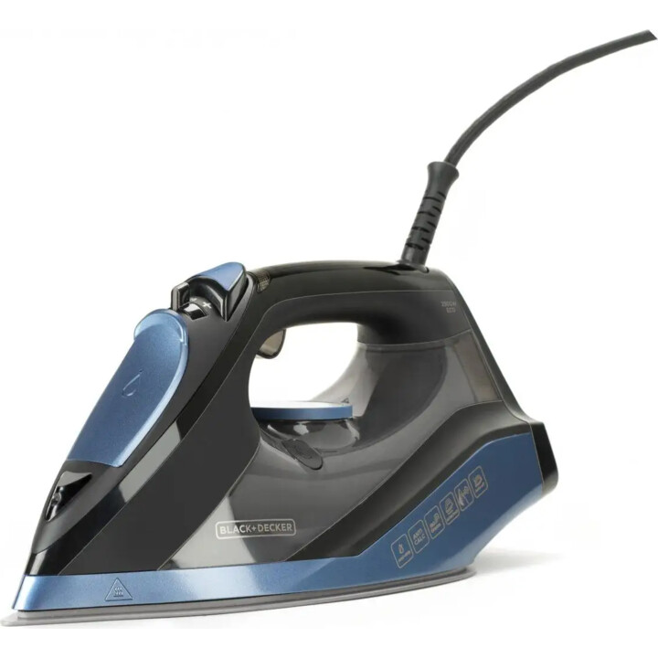 Black+Decker BXIR2801E steam iron 2800W black and blue