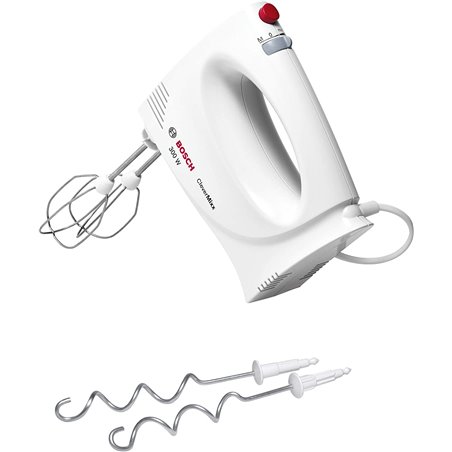 BOSCH MFQ3010 PASTRY MIXER - 300W - 2 SPEED+TURBO - 2 RODS+2 KNEADING HOOKS - ERGONOMIC HANDLE