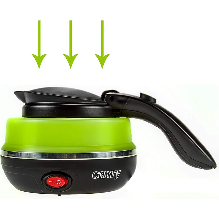 Adler CR 1265 electric kettle 0.5 L Black, Green 750 W