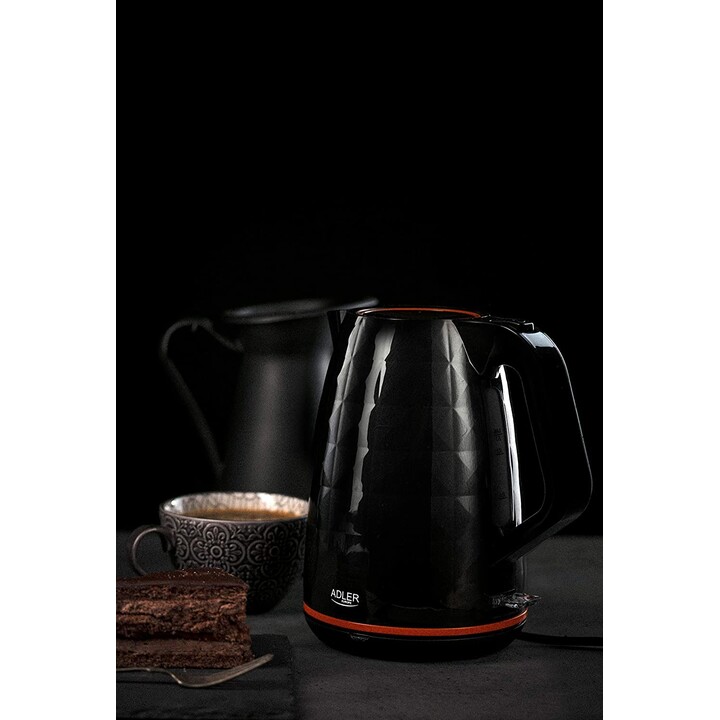 Adler AD 1277 B Wasserkocher 1,7 l Schwarz 2200 W