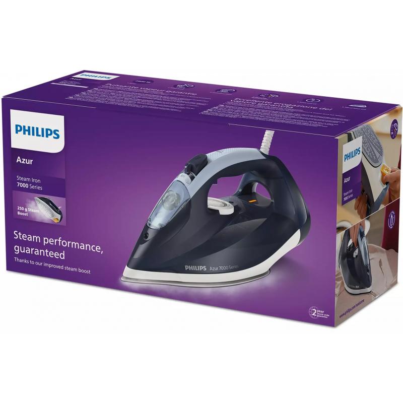 Philips 7000 series DST7030/20 Plancha de vapor HV de color azul oscuro