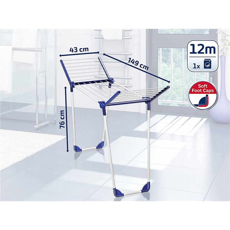 Leifheit PEGASUS 120 Solid Compact tumble dryer Clothes airer