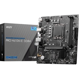 Msi Pro H610m-e DDR4 Mainboard Intel H610 Lga 1700 Micro ATX