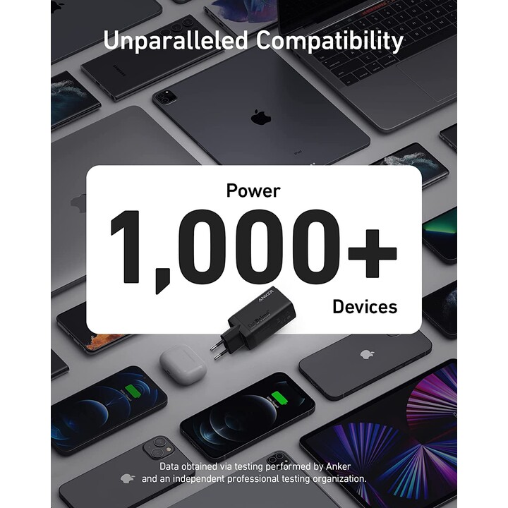 Anker 735 GaNPrime Wandladegerät/ 1xUSB-A/ 2xUSB Type-C/ 65W
