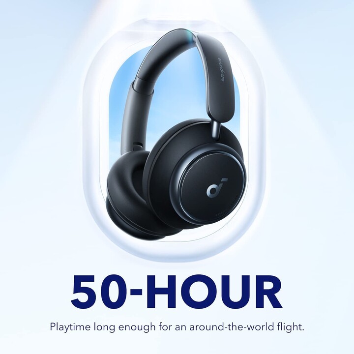 Casque sans fil SoundCore Space Q45/avec microphone/Bluetooth/noir
