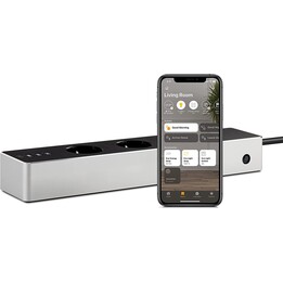 Eve Energy Strip connected triple outlet black