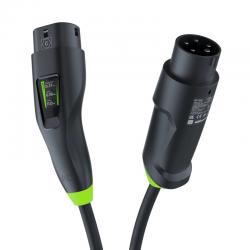 Green Cell Habu EVGC01 Cargador EV móvil para vehículos eléctricos 11 kW 7 m Type 2 CEE Wallbox Negro