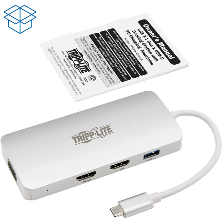 USB-C-Dock, dreifaches Display – HDMI,