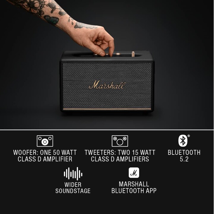 Marshall Stanmore III Coluna Bluetooth Preto