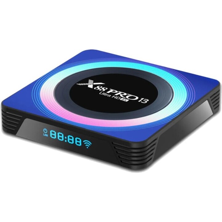X88 PRO 13 4GB/32 GB Acrylgehäuse Android 13 – Android TV