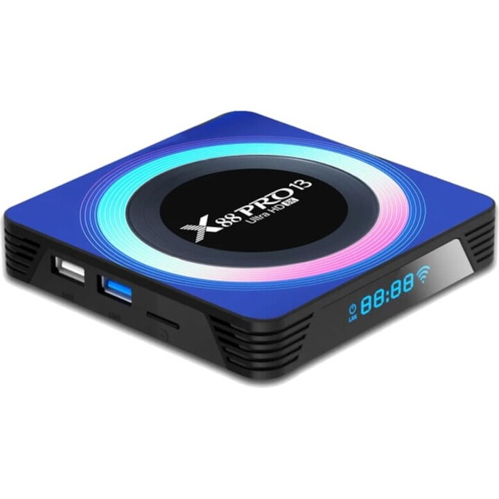 X88 PRO 13 4GB/32 GB Acrylgehäuse Android 13 – Android TV