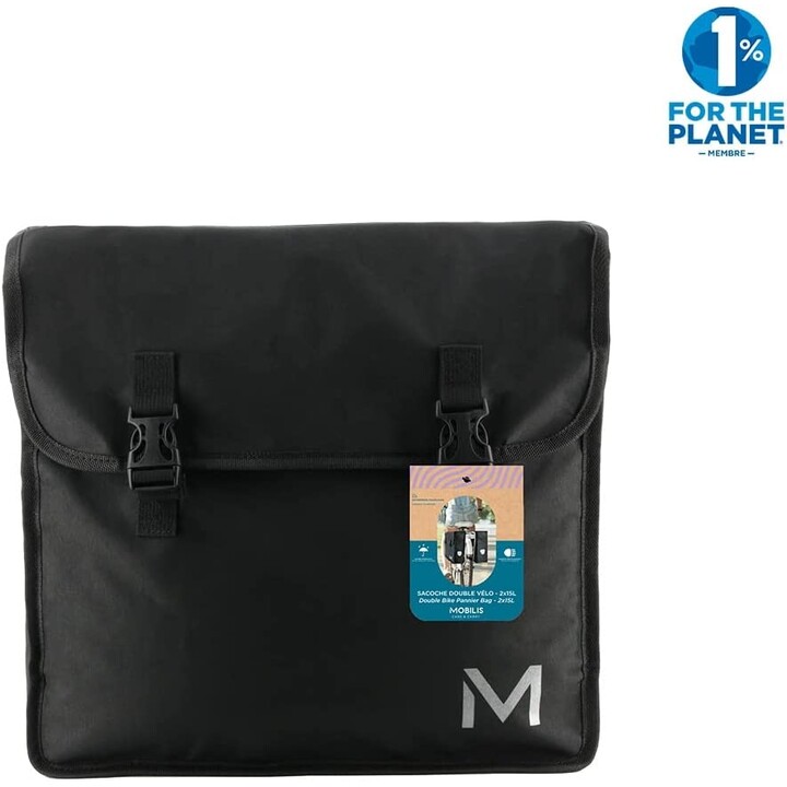 MOBILIS Bike Double Pannier Doppel-Fahrradtasche 2x15L schwarz