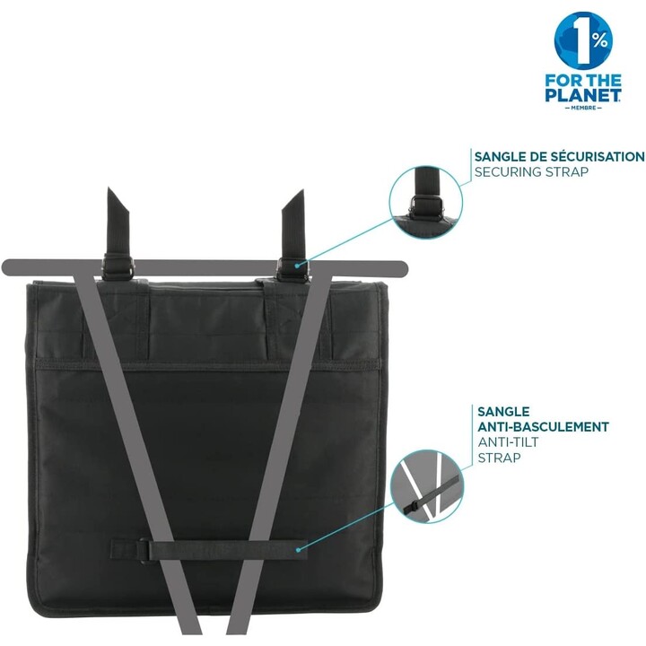 MOBILIS Bike Double Pannier double sacoche de vélo 2x15L noire