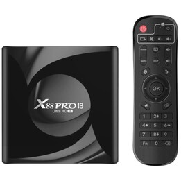 X88 PRO 13 4GB/32GB Smart System Android 13 Preto – Android TV