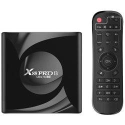 X88 PRO 13 4GB/32GB Smart System Android 13 Black – Android TV