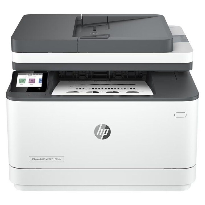 HP Laserjet Pro 3102FDN Fax/Duplex/MFP laser monocromatica bianca