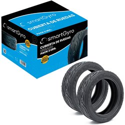 Pack 2 Tires for Skates SmartGyro Tubeless SG27-320/ 10 x 2.75 - 6,5 Compatible with Speedway / Rockway and Crossover