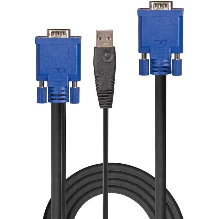 2 m langes kombiniertes KVM- und USB-Kabel