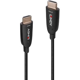 Lindy 38510 10 m fibre optic hybrid HDMI cable black