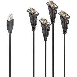 Lindy 42675 conversor USB para 4 portas seriais
