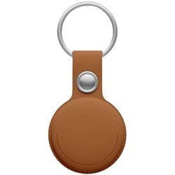 Localisateur Leotec Mitag LETAG01M compatible avec Apple/ Porte-clés inclus/ Marron