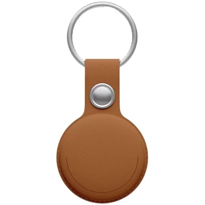 Localisateur Leotec Mitag LETAG01M compatible avec Apple/ Porte-clés inclus/ Marron