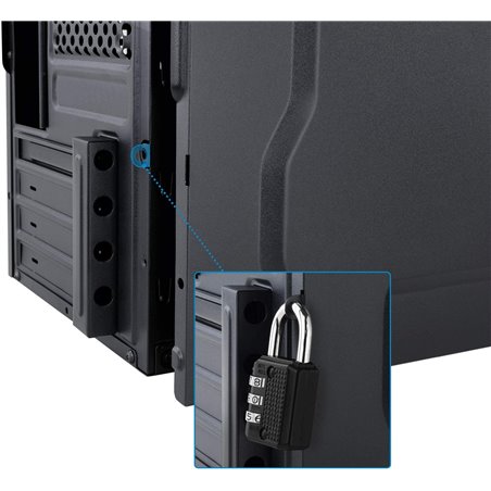 TooQ TQC-4735U3C-B Mini Tower Box with 500W Power Supply