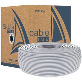 Carretel de Cabo RJ45 UTP Phasak PHR 6100 Cat.6/ 100m