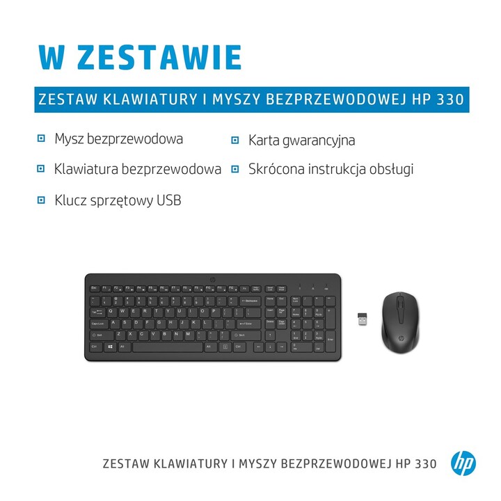 HP Wireless Keyboard and Mouse Combo 330