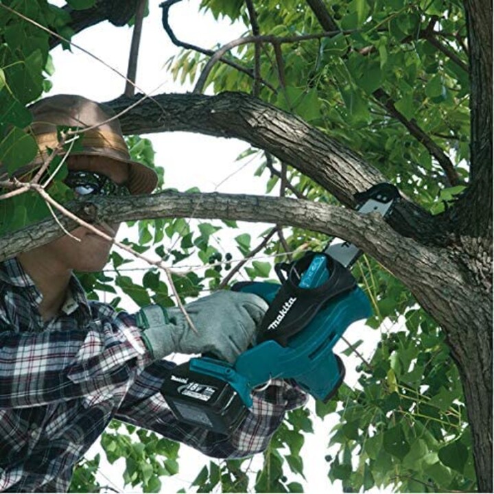 Makita DUC122Z, Sierra de cadena sin cable de litio de 18V, diseño de poda y corte, verde azulado/negro
