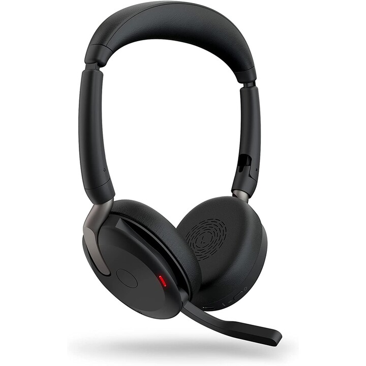 Cuffie stereo Jabra Evolve2 65 Flex UC On-Ear (Bluetooth, wireless, USB-C, stazione di ricarica)