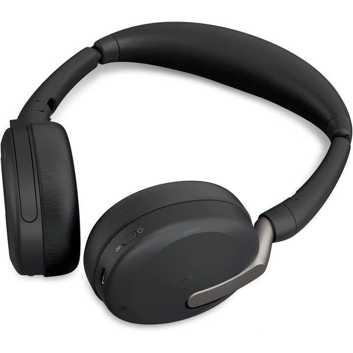 Jabra Evolve2 65 Flex UC Stereo Headset On-Ear (Bluetooth, sem fio, USB-C, estação de carregamento)