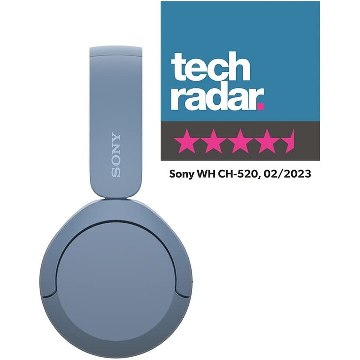 Auriculares inalámbricos Sony WH-CH520/ con Micrófono/ Bluetooth/ Azules