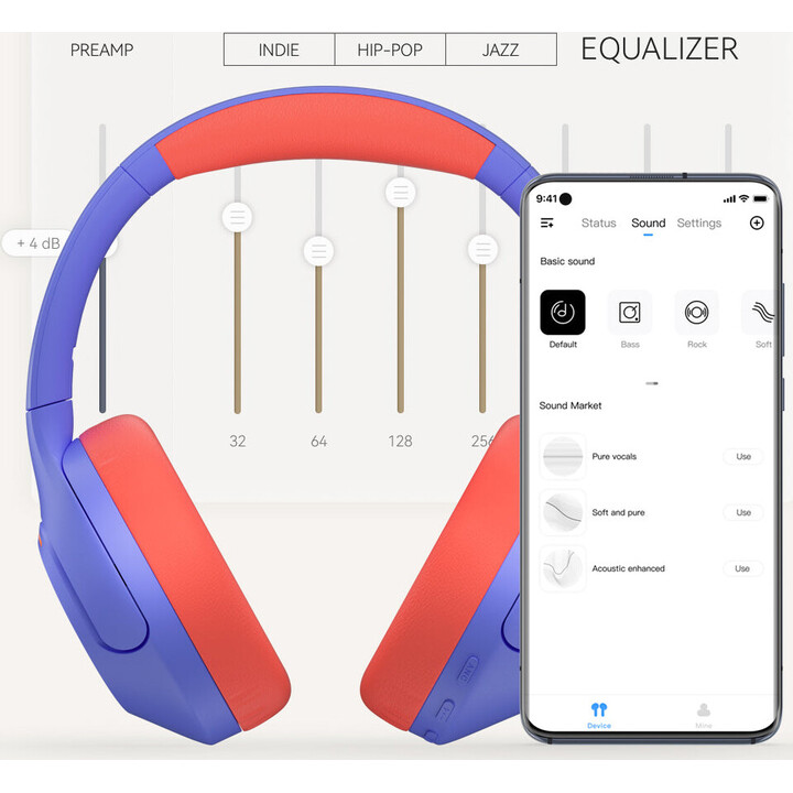 Haylou S35 ANC Violet/ Orange - Casque Bluetooth