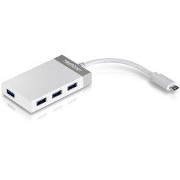 Hub USB di tipo C Trendnet TUC-H4E/ 4xUSB/ Bianco e grigio