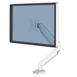Fellowes Platinum Series single monitor arm white