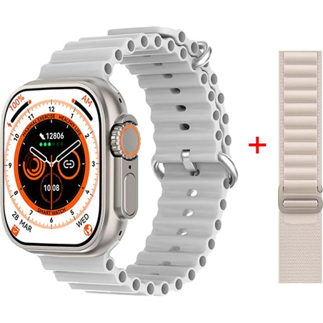 DT NO.1 DT8 Ultra Max Prateado - Smartwatch
