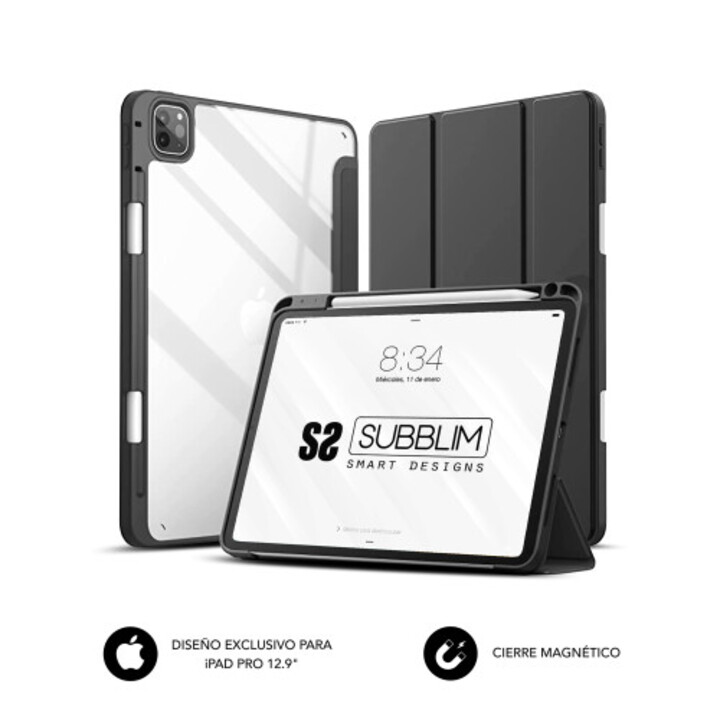 Subblim Tablet-Hülle Clear Shock Case Ipad Pro 12,9" 2022/2021/2020