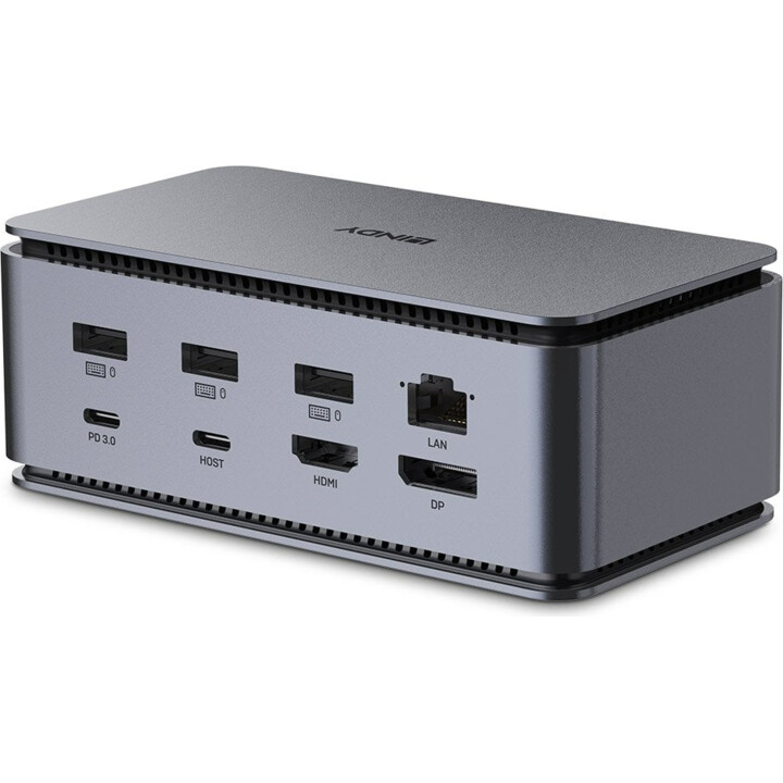 Lindy DST-Pro Dockingstation Anthrazit