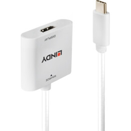 Lindy USB Type C a HDMI 4K60 Convertidor blanco