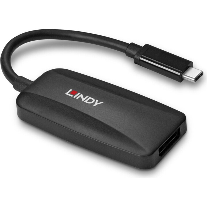 LINDY 43337 Adaptador USB-C a DisplayPort 8K negro