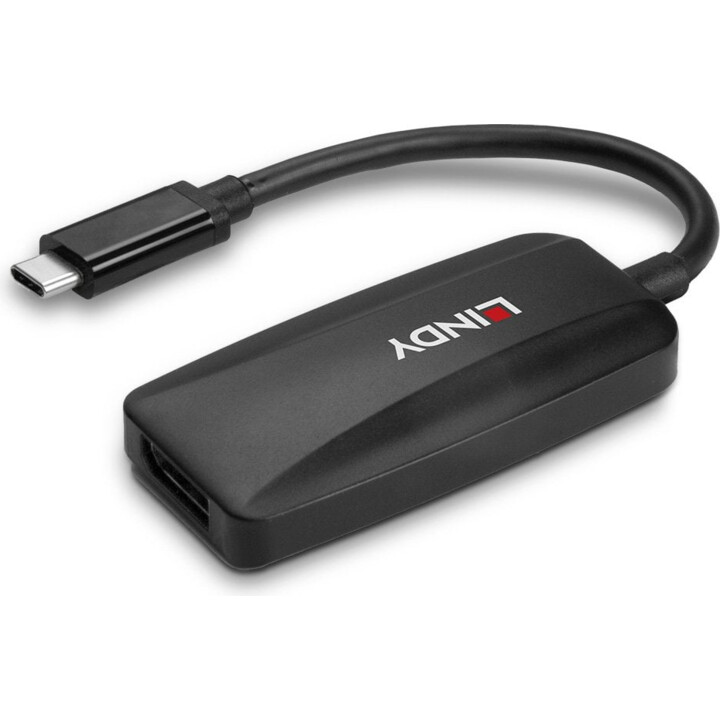 LINDY 43337 Adaptador USB-C a DisplayPort 8K negro
