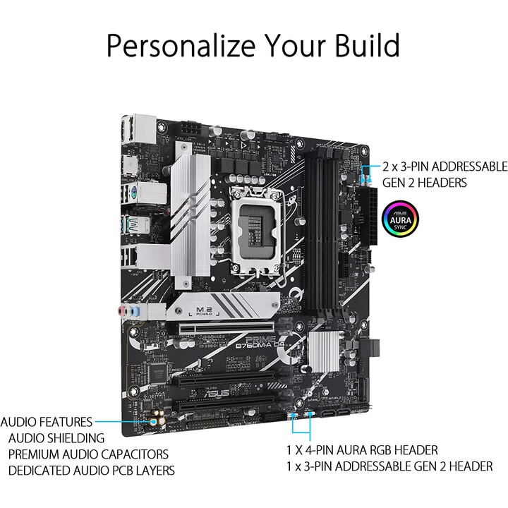 Asus PRIME B760M-A D4-CSM Intel B760 LGA 1700 micro ATX