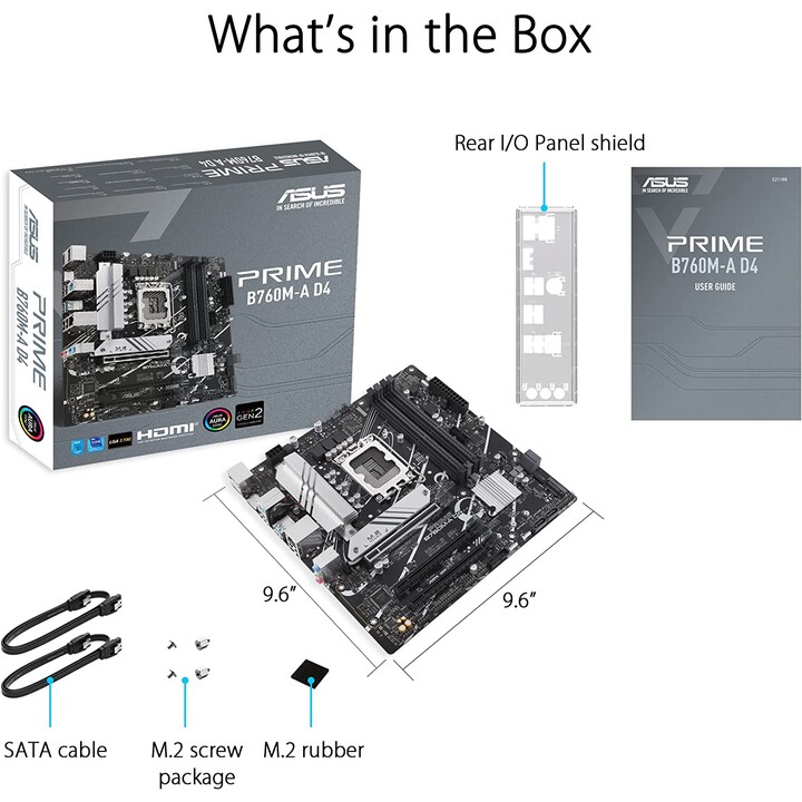 Asus PRIME B760M-A D4-CSM Intel B760 LGA 1700 micro ATX