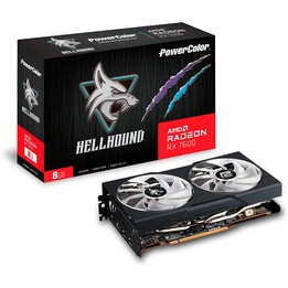 PowerColor AMD Radeon RX 7600 OC Hell Hound 8GB GDDR6